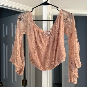 Charlotte Russe lace crop top